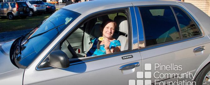 Grant recipient gains stability and reliable transportation from a refurbished car provided by Wheels of Success.