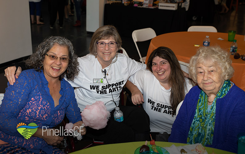 Rene Hammond, right, enjoys a PCF event.