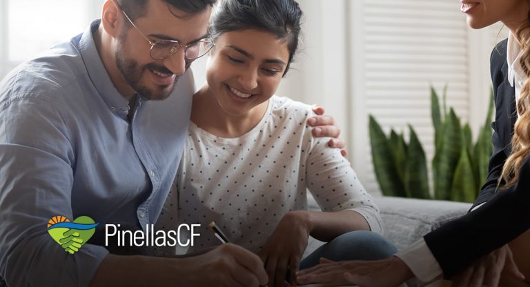 A couple sets up philanthropic giving through a PCF donor-advised fund.