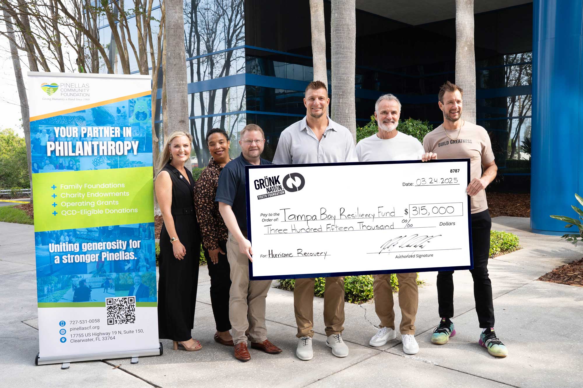 Gronk Donates to PCF